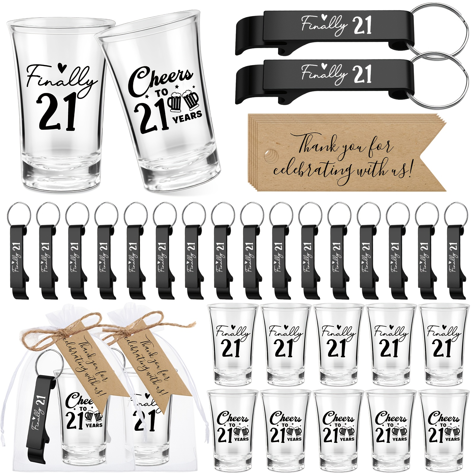 96pcs 24 Sets 21st Birthday Pa - Wedding Party Supply ulasan dan harga