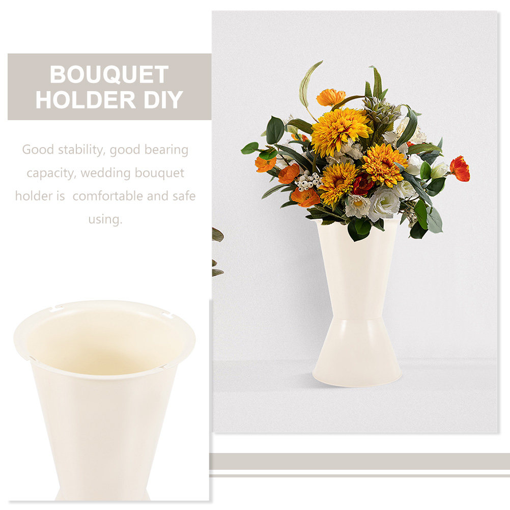 5Pcs Flower Bouquet Holder Pla - Wedding Support ulasan dan harga