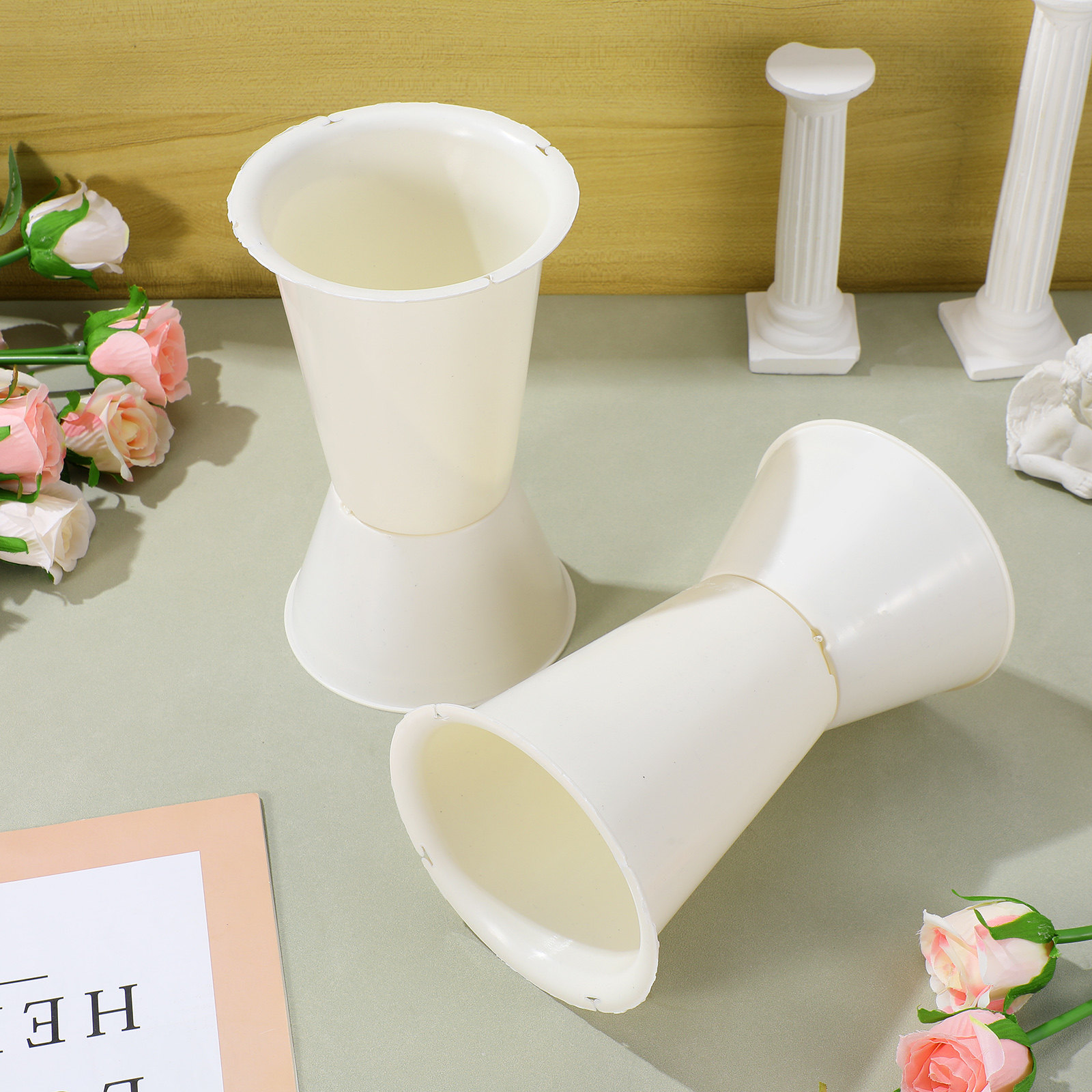5Pcs Flower Bouquet Holder Pla - Wedding Support ulasan dan harga