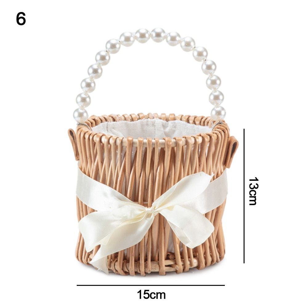 Willow Rattan Flower Girl Bask - Flower Girl Basket ulasan dan harga