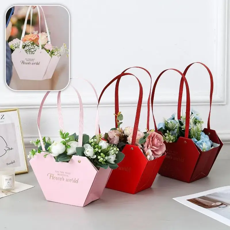 1Pc Portable Flower Basket Ros - Wedding Hampers ulasan dan harga