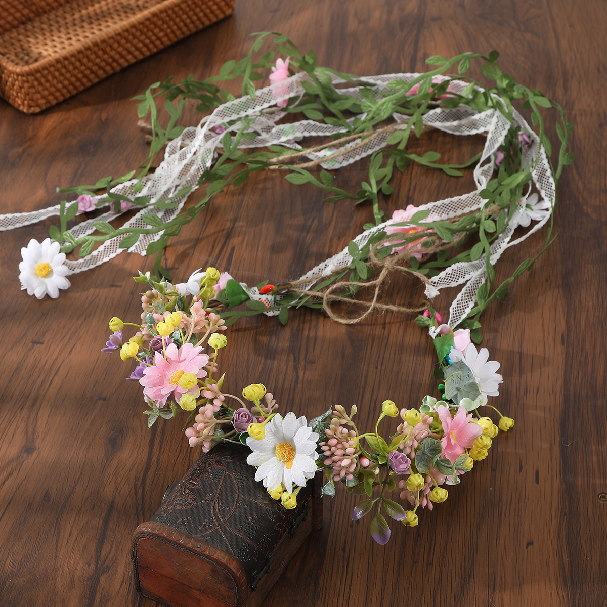 Retro Bohemia Flower Hair Crow - Wedding Supply Store ulasan dan harga