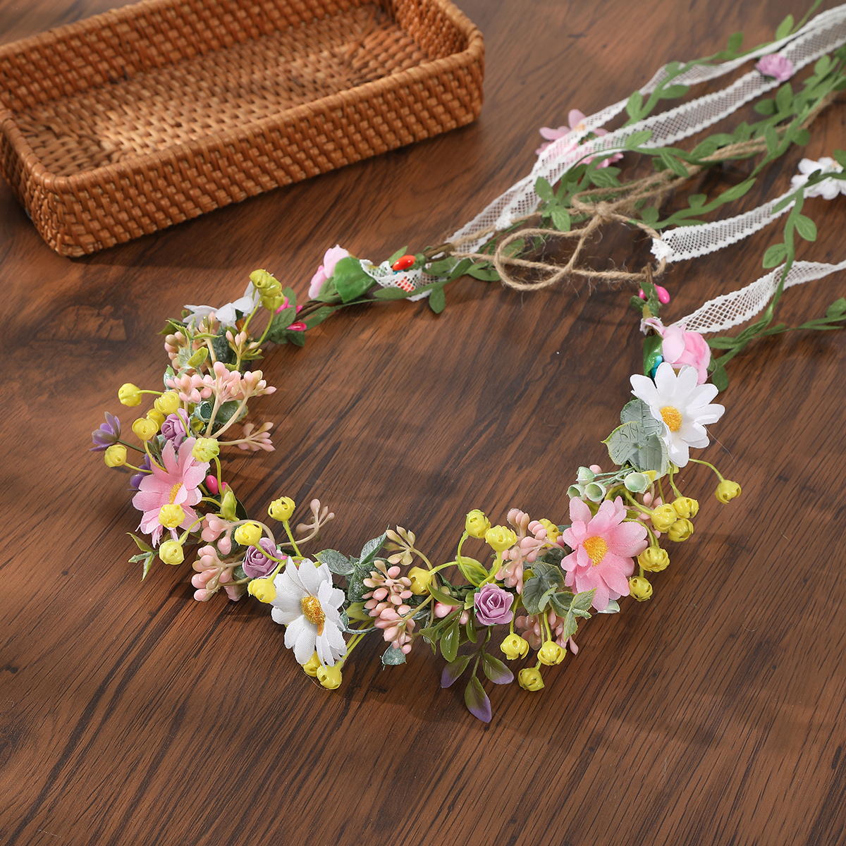 Retro Bohemia Flower Hair Crow - Wedding Supply Store ulasan dan harga