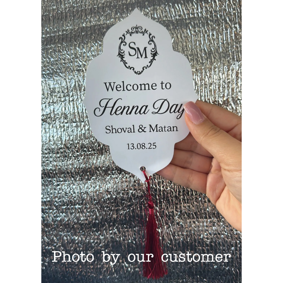 Custom Henna Day Card Night Pa - Wedding Supply Business ulasan dan harga