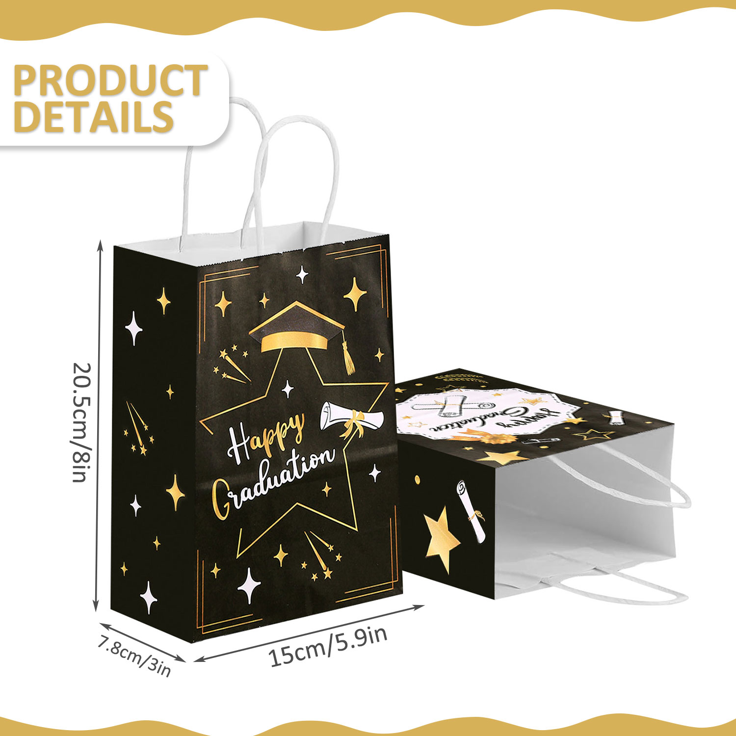 12/24Pcs Graduation Gift Bags, - Wedding Event Supply ulasan dan harga
