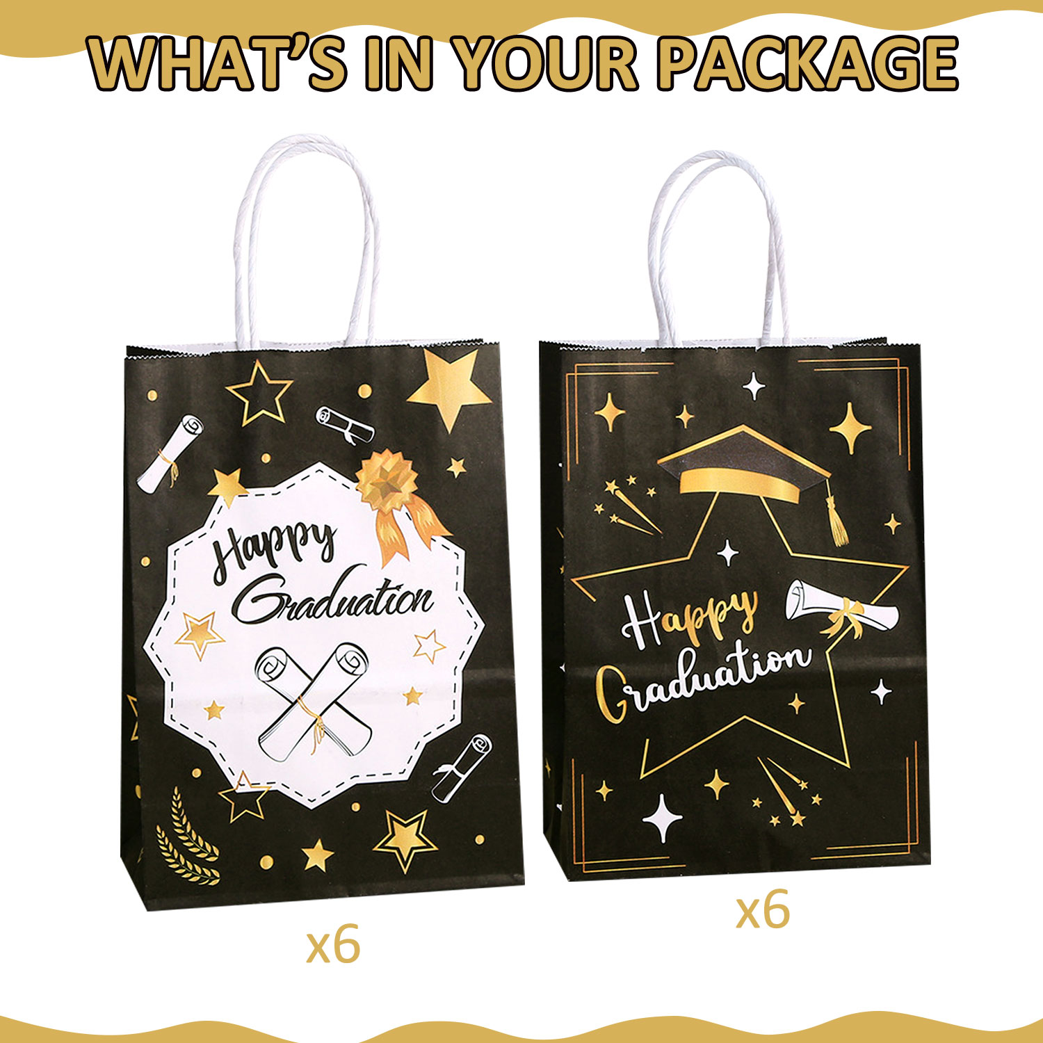 12/24Pcs Graduation Gift Bags, - Wedding Event Supply ulasan dan harga