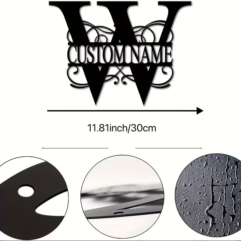 Classic Custom Monogram Metal  - Wedding Party Supply ulasan dan harga