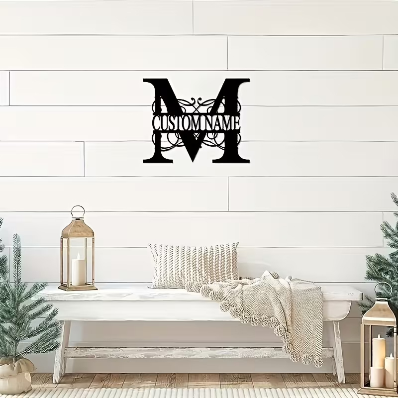 Classic Custom Monogram Metal  - Wedding Party Supply ulasan dan harga