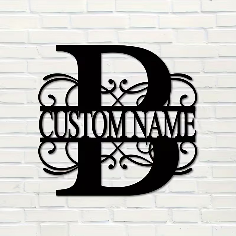 Classic Custom Monogram Metal  - Wedding Party Supply ulasan dan harga
