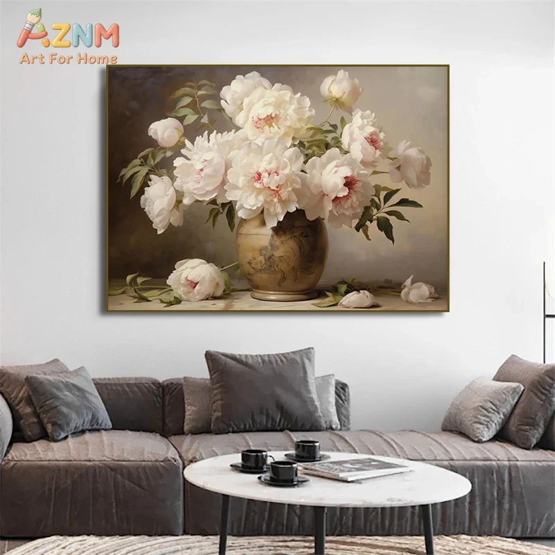 AZNM Vintage Flower Vase Canva - Flower Girl Basket ulasan dan harga