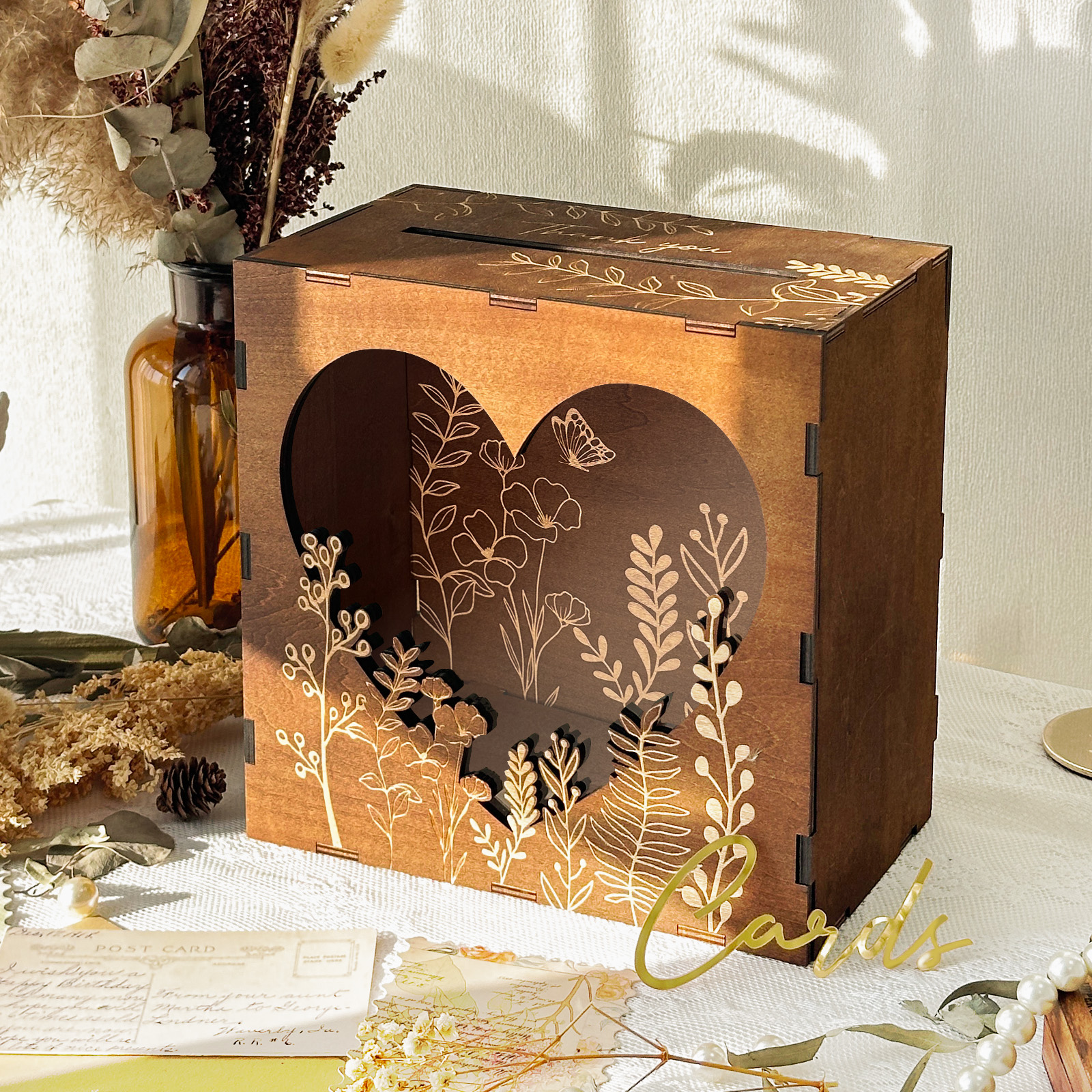 OurWarm Heart Window Card Box, - Wedding Card Box ulasan dan harga