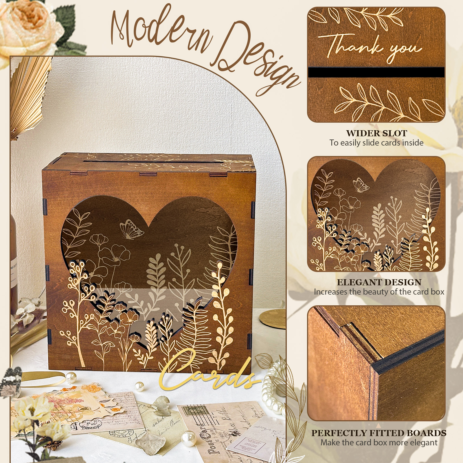 OurWarm Heart Window Card Box, - Wedding Card Box ulasan dan harga